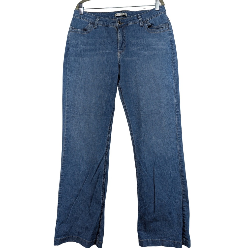 Lee Slender Secret Lower on the Waist Blue Denim Jeans Women's‎ Size 16 Short